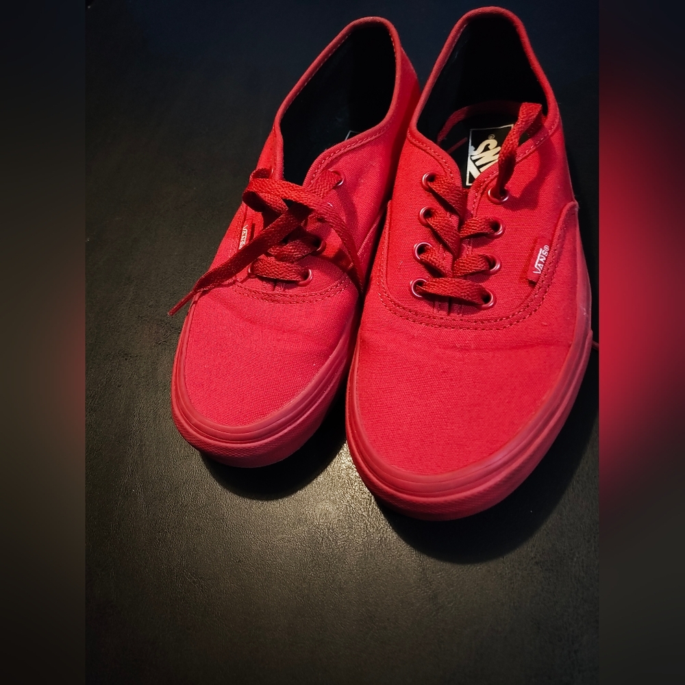 Vans Men's Bold Red Sneakers